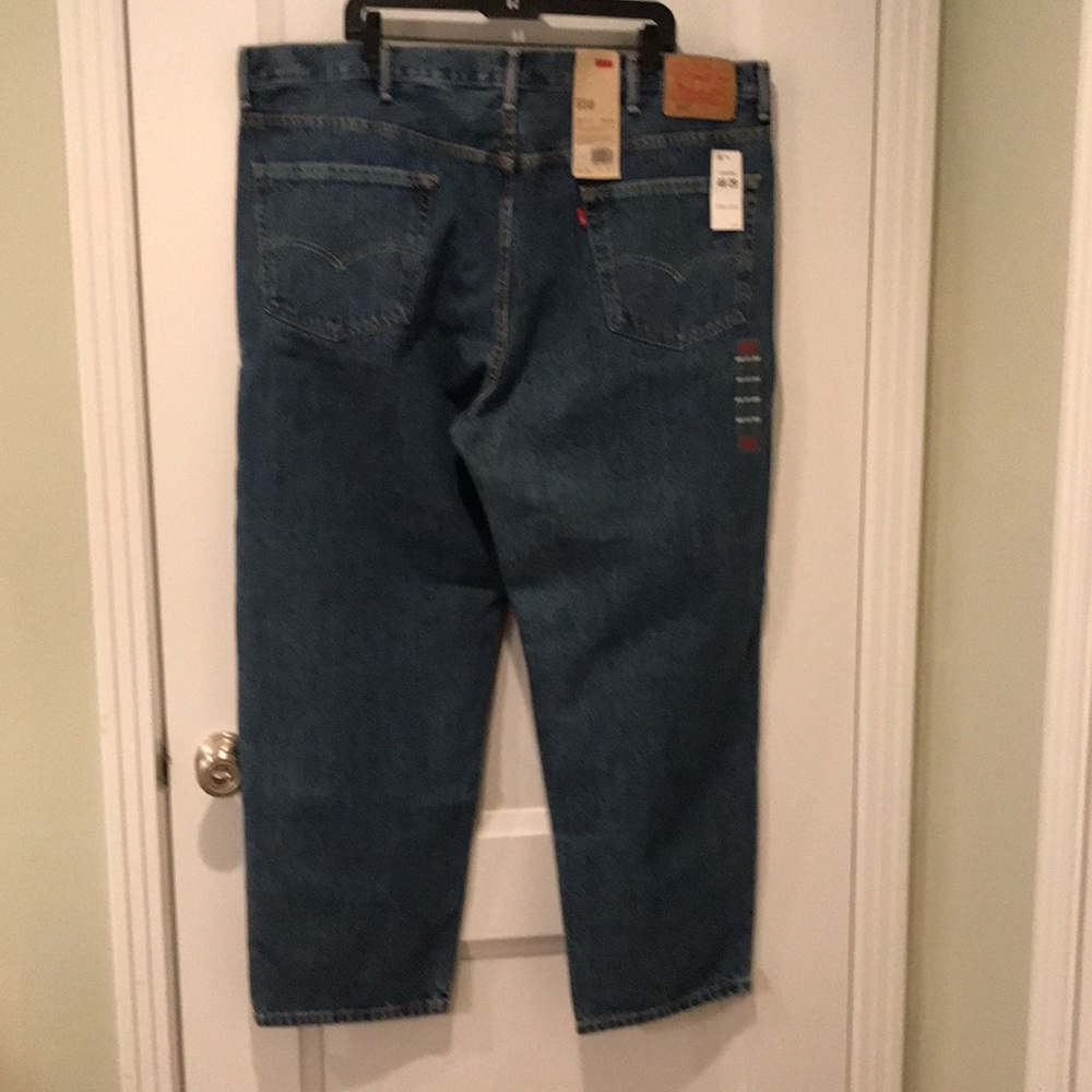 Levis 550 Mens Jeans 46x29 Relaxed Fit Tapered Leg Medium Wash NWT Big & Tall